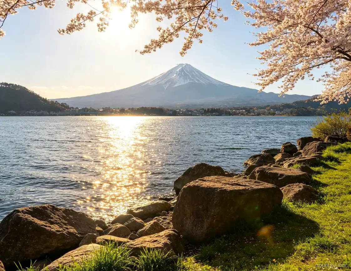 Étape photo de la rétro rue de l'horlogerie Hikawa près du Mont Fuji