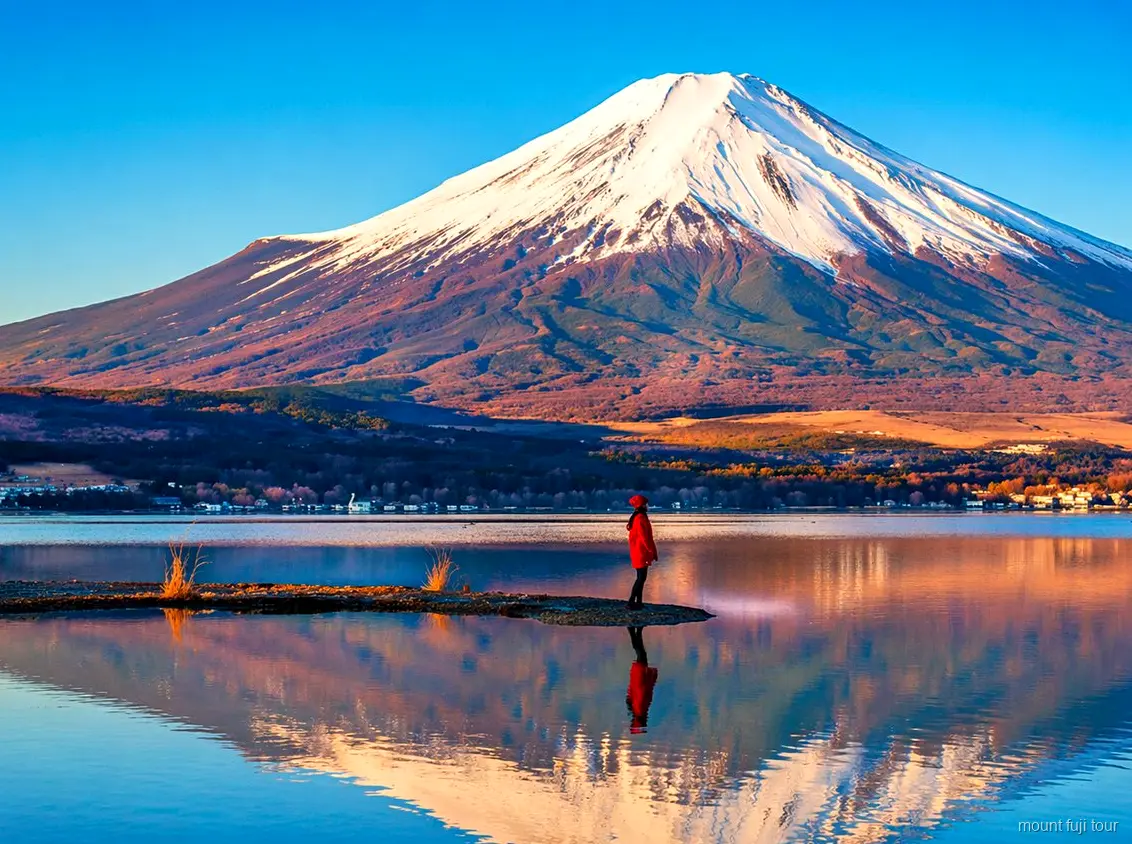 Pagode Chureito encadrée par le Mont Fuji sur une excursion privée
