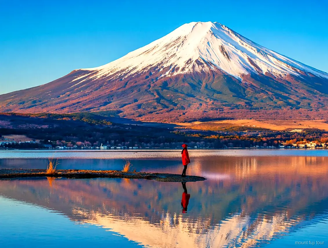 Chureito Pagoda framed against Mount Fuji on a private day tour