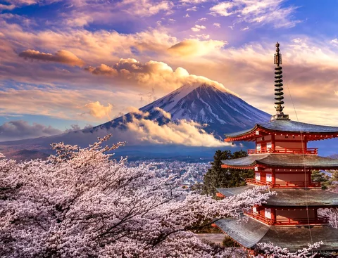 Mount Fuji Privattour, Blick auf den Berg vom Kawaguchiko-See