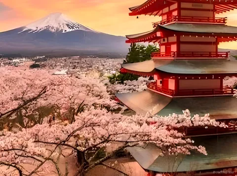 Tubo di lava della Grotta del Vento di Fugaku durante il tour delle grotte del Monte Fuji